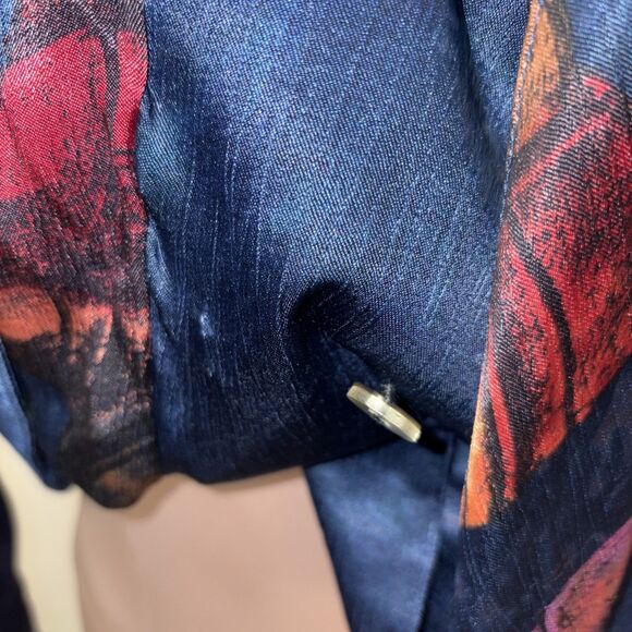 Platinum By Dorothy Schoelen Blazer Womens Size Medium Jacket Style No 2948 Blue - Picture 5 of 11